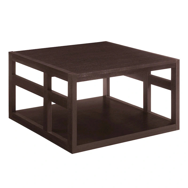 Tavolino da salotto quadrato Monterey di Convenience Concepts con ripiano
