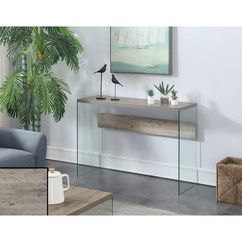 Convenience Concepts SoHo Tavolo Console/Scrivania in Vetro