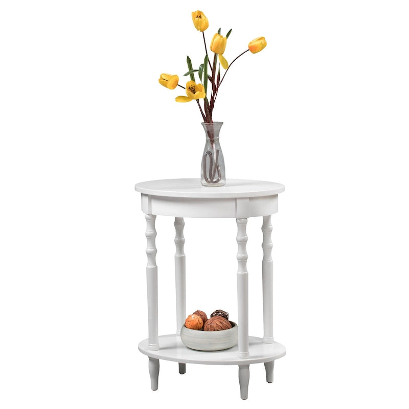 Convenience Concepts Classic Accents Tavolino ovale Brandi con ripiano