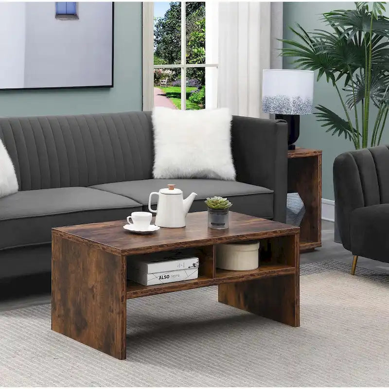 Tavolino da caffè deluxe Northfield Admiral con ripiani di Convenience Concepts
