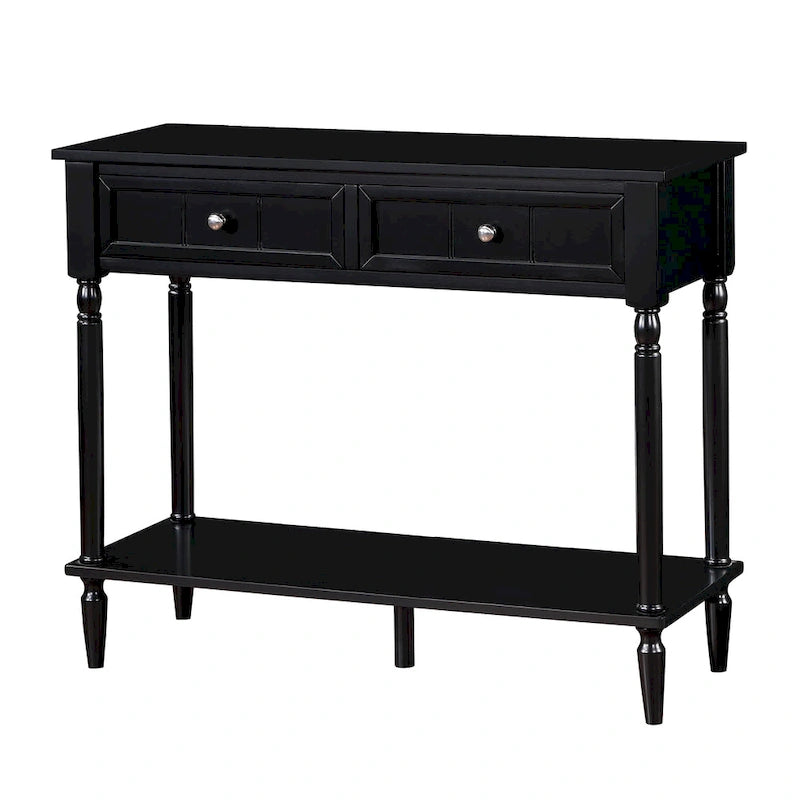 Console de couloir à 2 tiroirs avec étagère Convenience Concepts French Country
