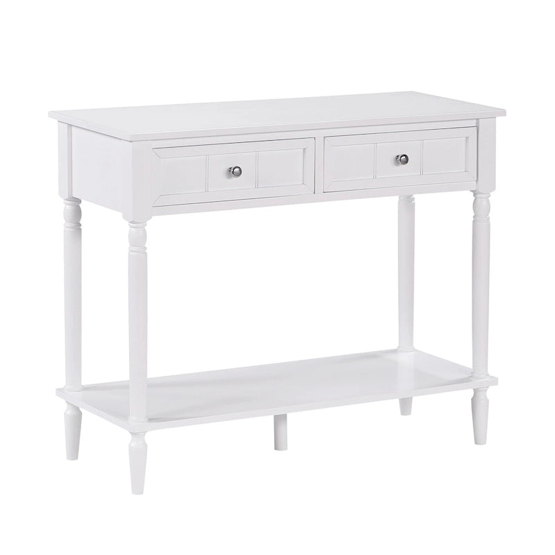 Console de couloir à 2 tiroirs avec étagère Convenience Concepts French Country