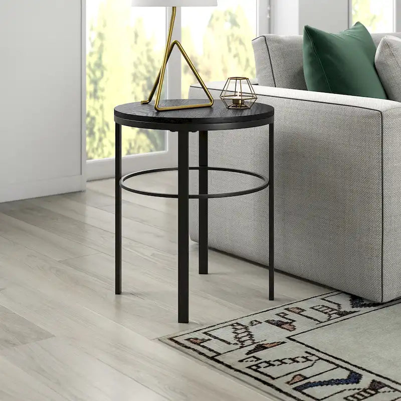 Tavolino Rotondo Gaia 20 con Piano in MDF