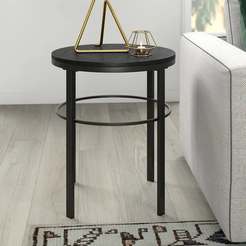 Tavolino Rotondo Gaia 20 con Piano in MDF