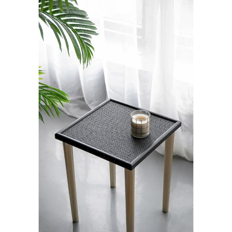 A&B Home Tavolini Nido Bicolore - Set da 3 - Nero/Oro
