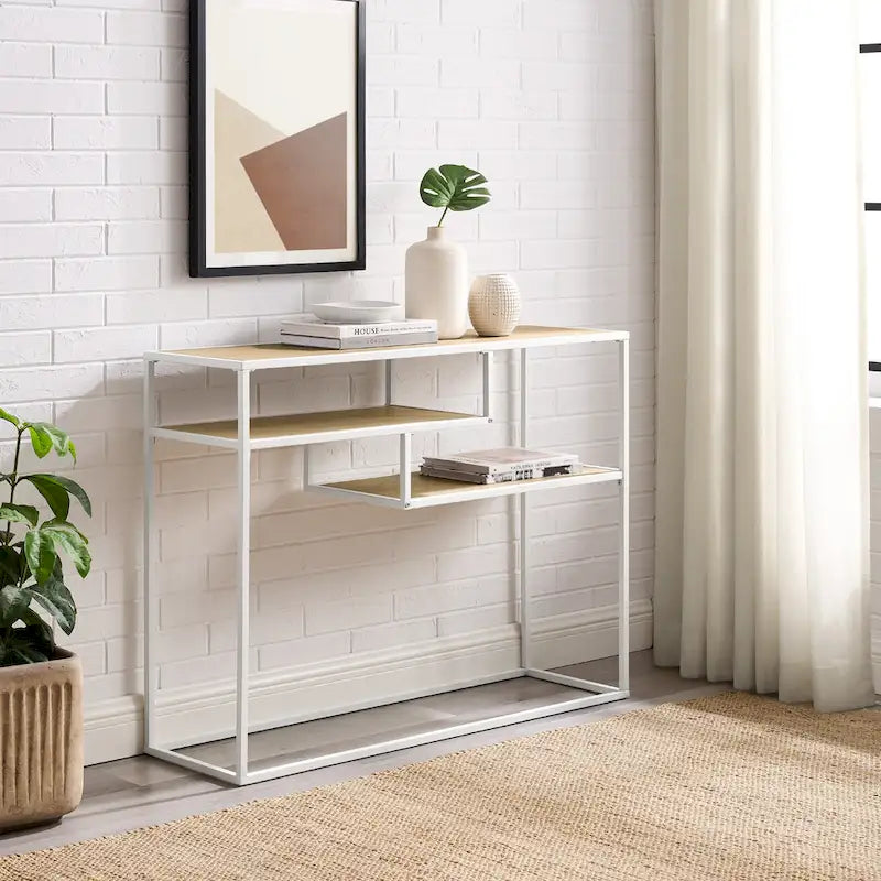 Tavolo da ingresso moderno a 2 ripiani Middlebrook Designs