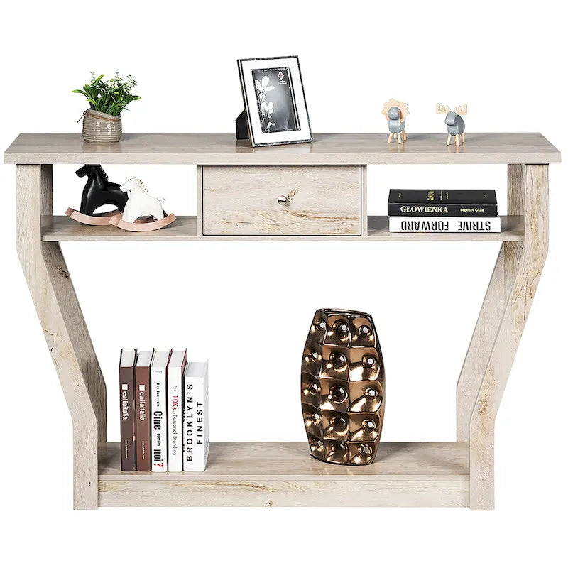 Console Table Moderne Facile à Assembler Table d'Entrée