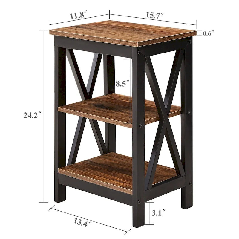 Javlergo Ensemble Table Basse et 2 Tables d'appoint Modernes 3 Pièces en Bois pour Salon