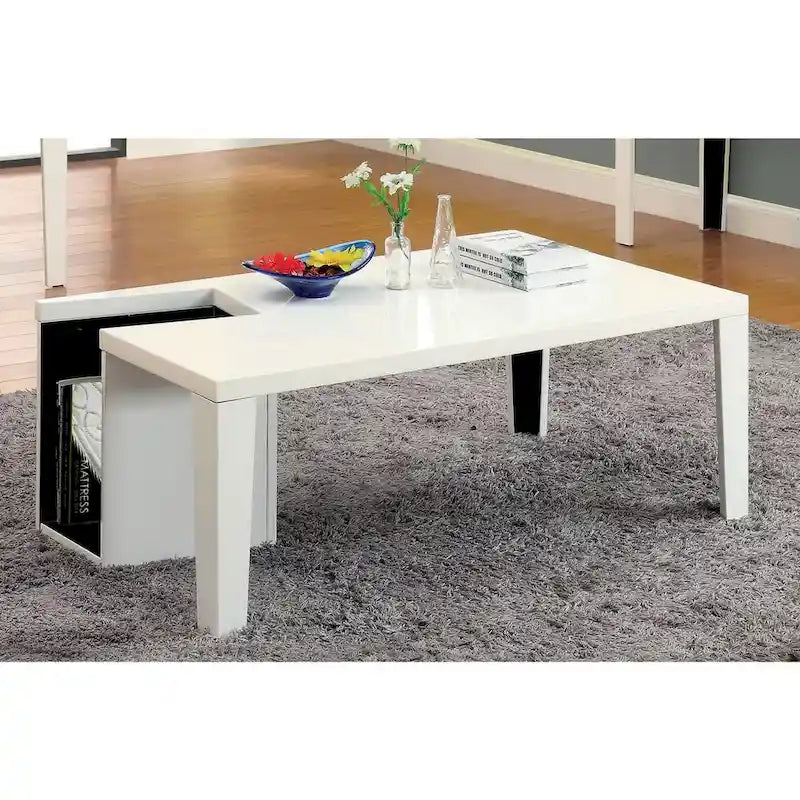 Tavolino da caffè contenitore moderno in legno Lesk da 48 pollici Furniture of America