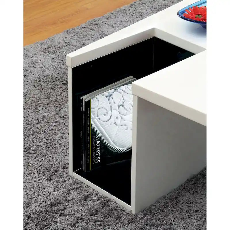 Tavolino da caffè contenitore moderno in legno Lesk da 48 pollici Furniture of America