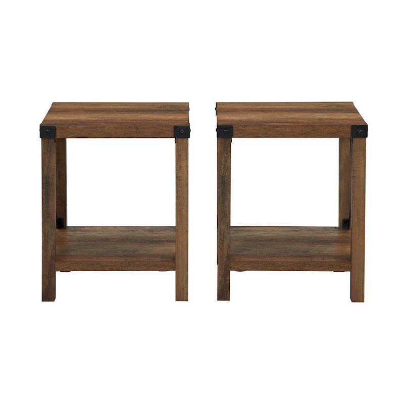 Tavolino d'appoggio Kujawa Middlebrook con lato a X da 18 pollici (set da 2)