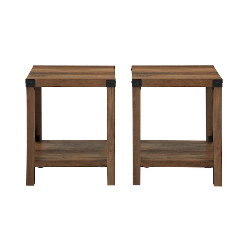 Tavolino d'appoggio Kujawa Middlebrook con lato a X da 18 pollici (set da 2)