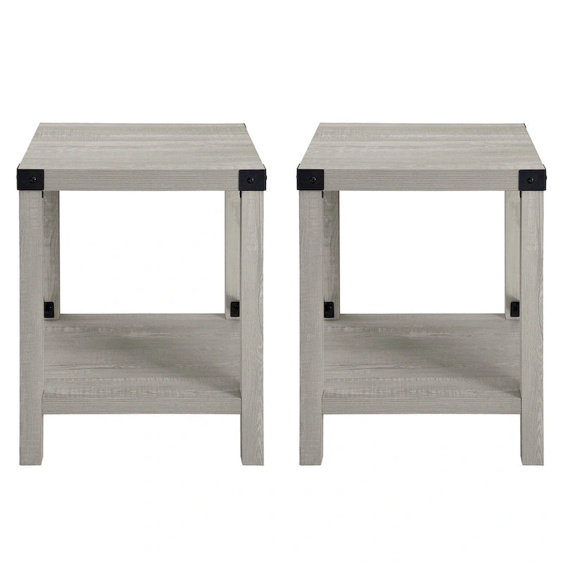 Tavolino d'appoggio Kujawa Middlebrook con lato a X da 18 pollici (set da 2)