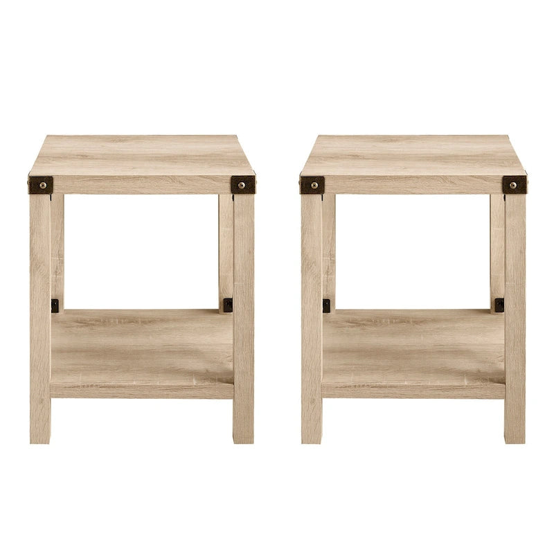 Tavolino d'appoggio Kujawa Middlebrook con lato a X da 18 pollici (set da 2)