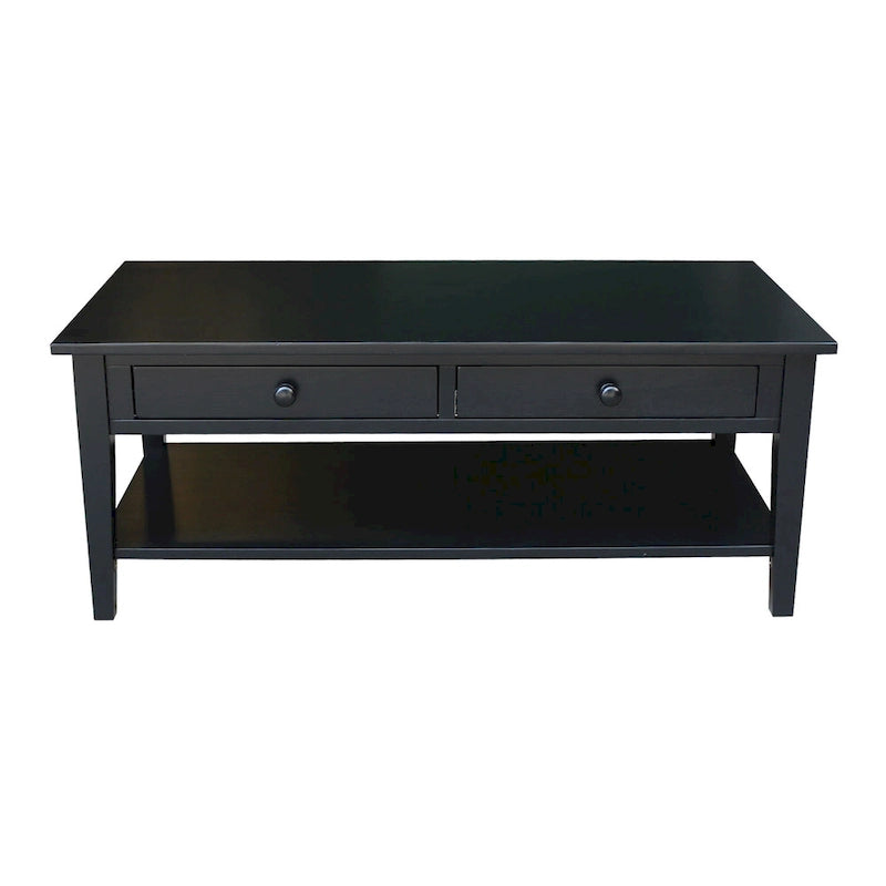 Tavolino da caffè Spencer in Parawood massiccio - 122 cm L x 61 cm P x 48 cm H