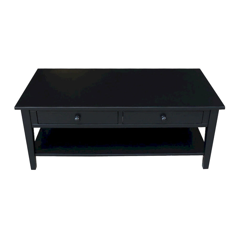 Tavolino da caffè Spencer in Parawood massiccio - 122 cm L x 61 cm P x 48 cm H