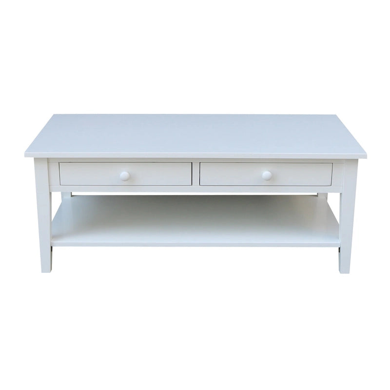 Tavolino da caffè Spencer in Parawood massiccio - 122 cm L x 61 cm P x 48 cm H