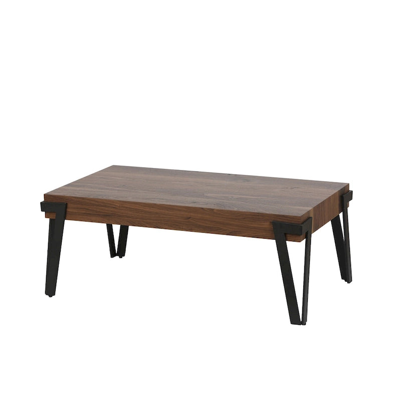 Tavolino industriale in legno e metallo da 43 pollici - 17 H x 43,38 L x 24,5 P
