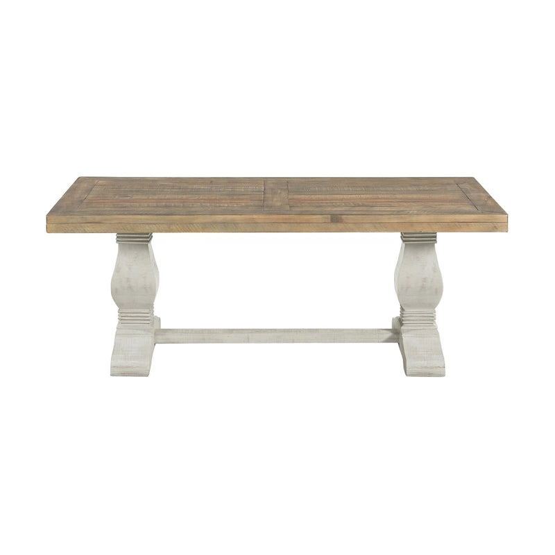 Table basse piédestal Napa 50 en bois massif
