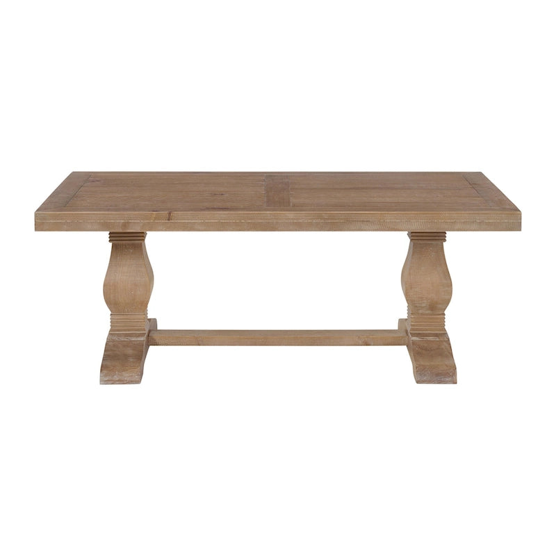Table basse piédestal Napa 50 en bois massif