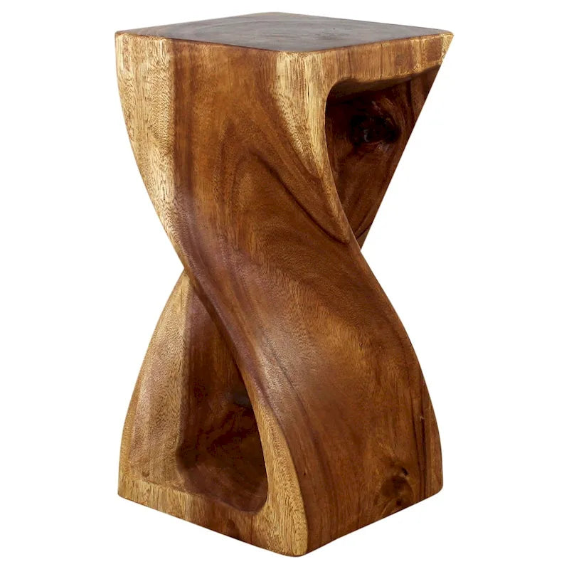 Sgabello Haussmann Original Wood Twist Olio Di Noce 12 X 12 X 23 Pollici Di Altezza - 12 x 12 x 23
