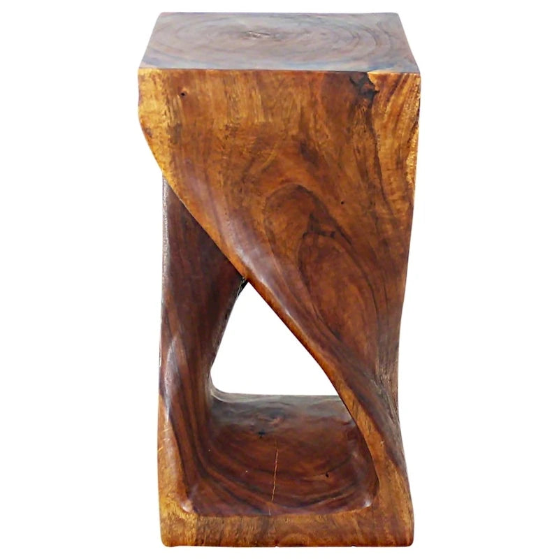 Sgabello Haussmann Original Wood Twist Olio Di Noce 12 X 12 X 23 Pollici Di Altezza - 12 x 12 x 23