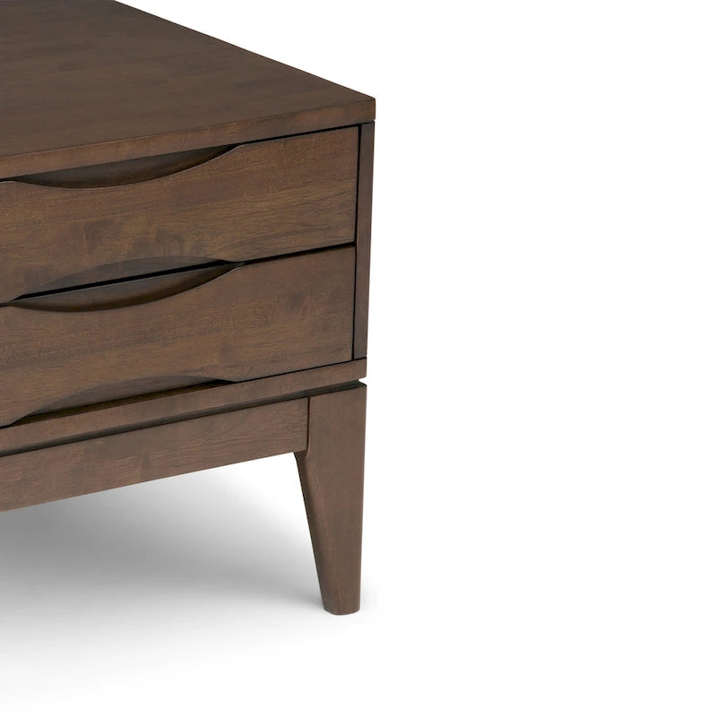 WYNDENHALL Pearson, tavolino quadrato laterale in LEGNO MASSELLO, larghezza 56 cm - 56 L x 56 P x 51 A cm