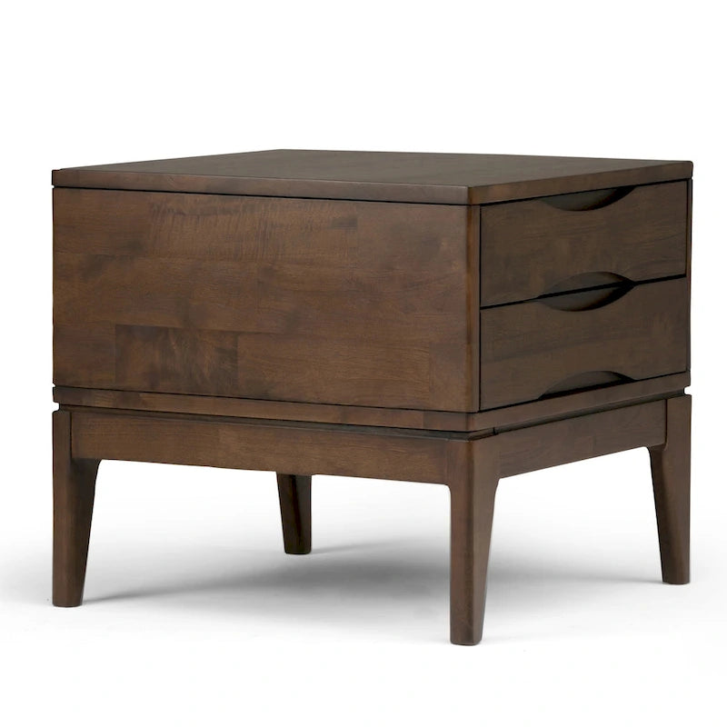 WYNDENHALL Pearson, tavolino quadrato laterale in LEGNO MASSELLO, larghezza 56 cm - 56 L x 56 P x 51 A cm