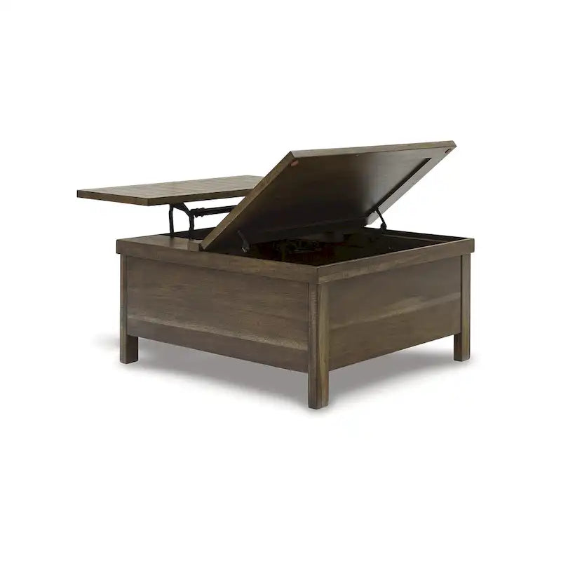 Signature Design by Ashley Tavolino da caffè con ripiano sollevabile Moriville marrone - 36L x 36P x 18A