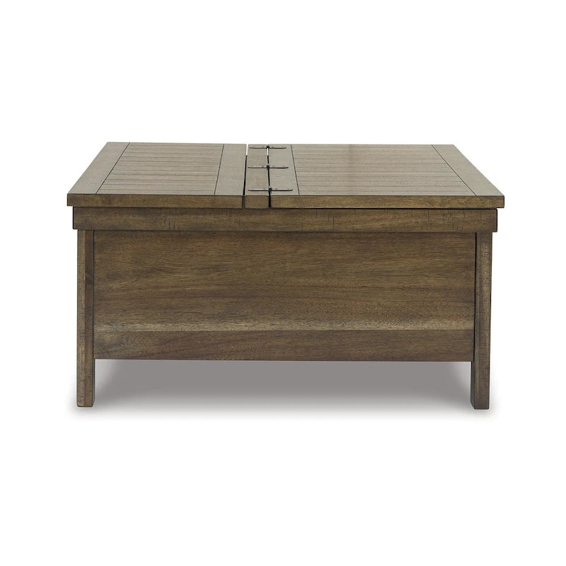 Signature Design by Ashley Tavolino da caffè con ripiano sollevabile Moriville marrone - 36L x 36P x 18A