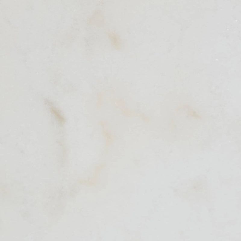 Tavolino Ovale Madison Park Signature Bordeaux in Metallo Finitura Oro con Piano in Marmo Bianco