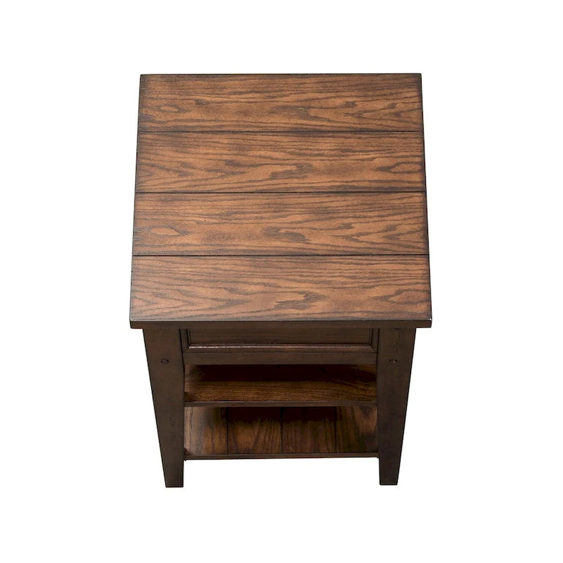 Tavolino rustico marrone in rovere Lake House