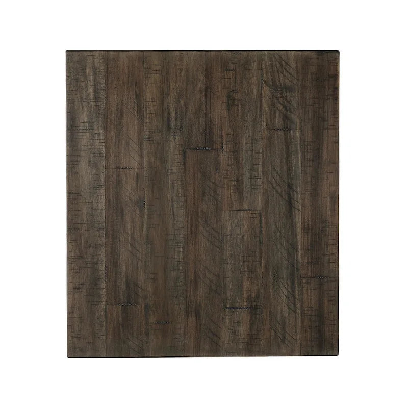 Table d'appoint rectangulaire Johurst gris-brun décontractée