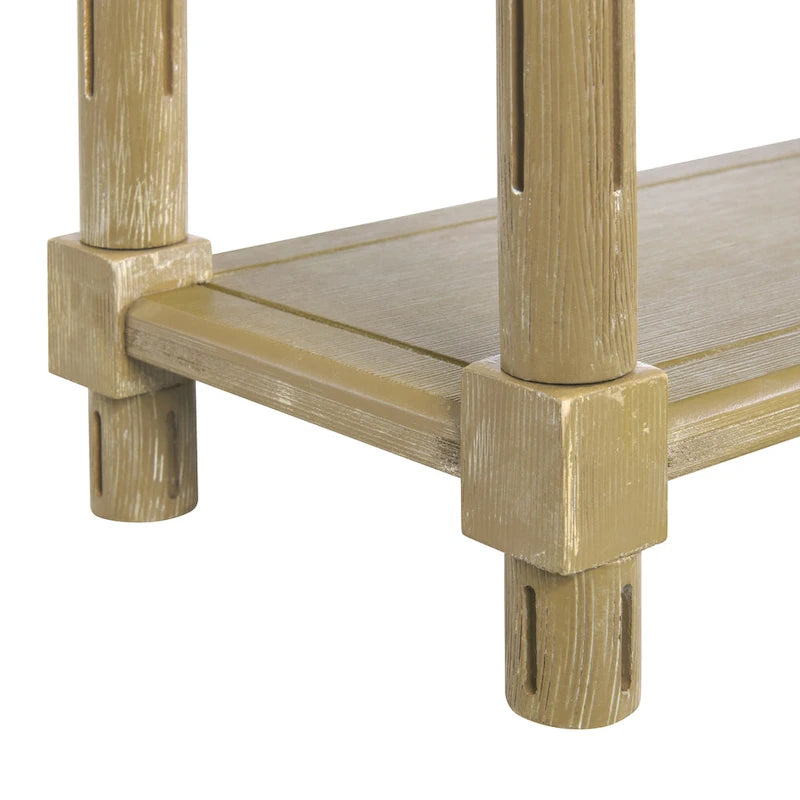 Tavolini laterali stretti Harrison New Ridge Home Goods, set da 2, Rovere invecchiato