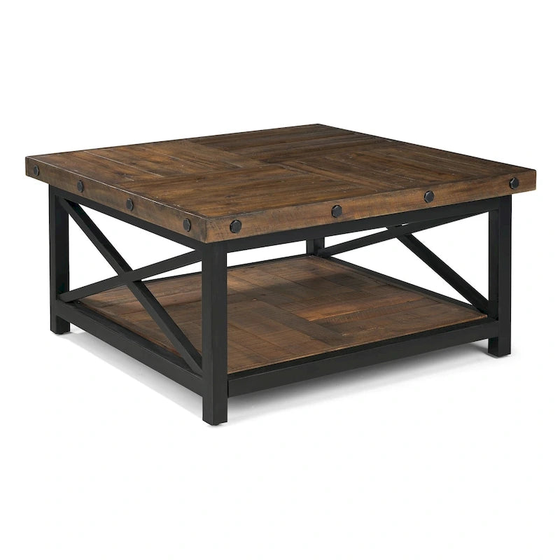 Tavolino quadrato da caffè Homestyles in legno marrone Carpenter