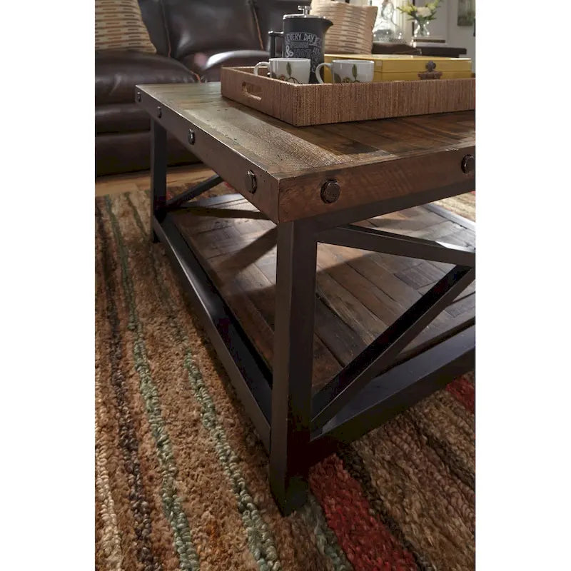 Tavolino quadrato da caffè Homestyles in legno marrone Carpenter