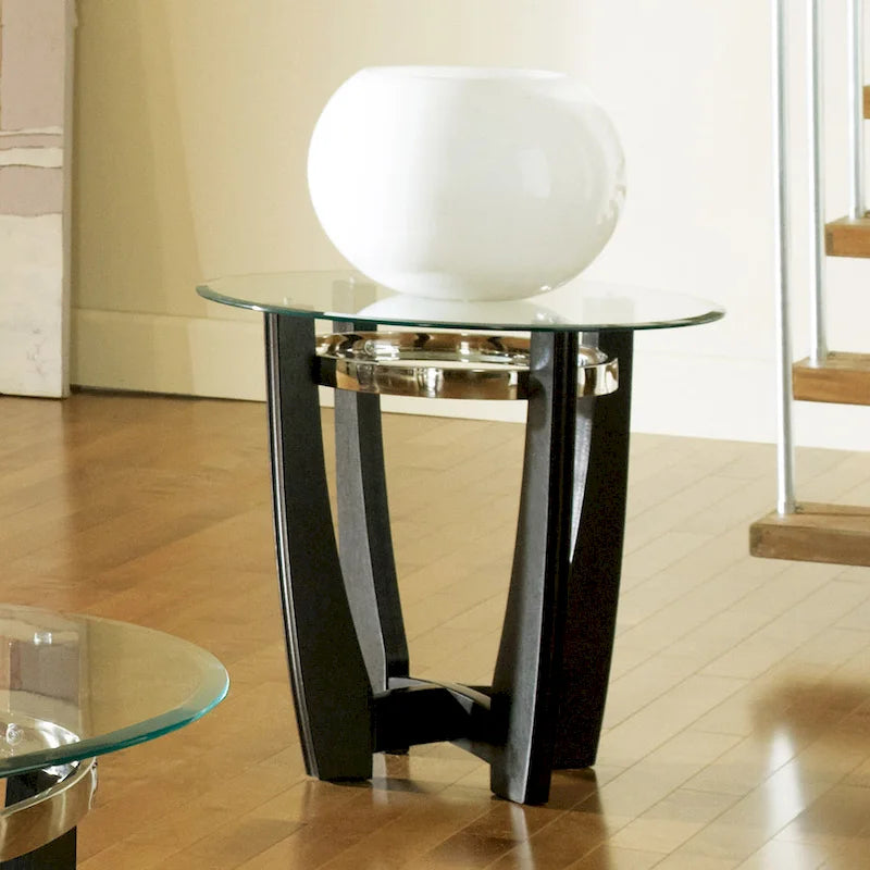 Tables d'appoint Mandalay à plateau en verre Steve Silver (lot de 3)