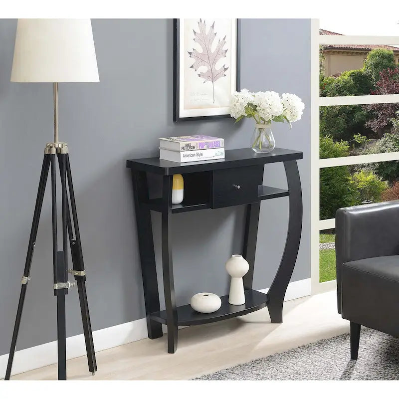 Table console Dorchester Newport 1 tiroir avec étagère de Convenience Concepts