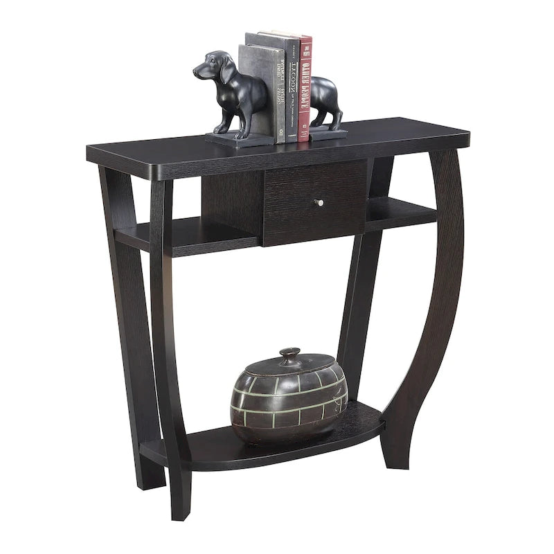 Table console Dorchester Newport 1 tiroir avec étagère de Convenience Concepts