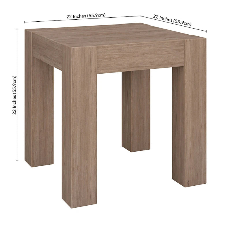 Table d'appoint carrée large Langston 22 - 22 de large