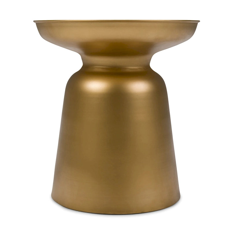 Table d'appoint WYNDENHALL Layne moderne industrielle en métal de 40 cm de large, entièrement assemblée