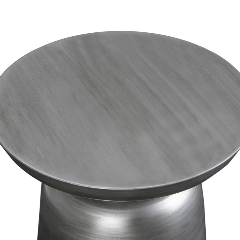Table d'appoint WYNDENHALL Layne moderne industrielle en métal de 40 cm de large, entièrement assemblée
