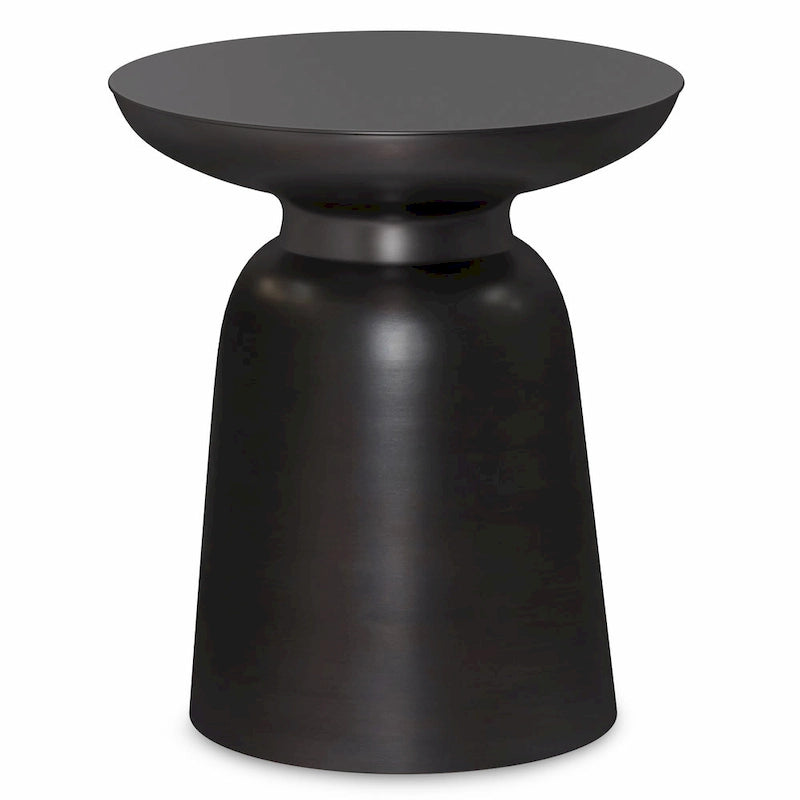 Table d'appoint WYNDENHALL Layne moderne industrielle en métal de 40 cm de large, entièrement assemblée