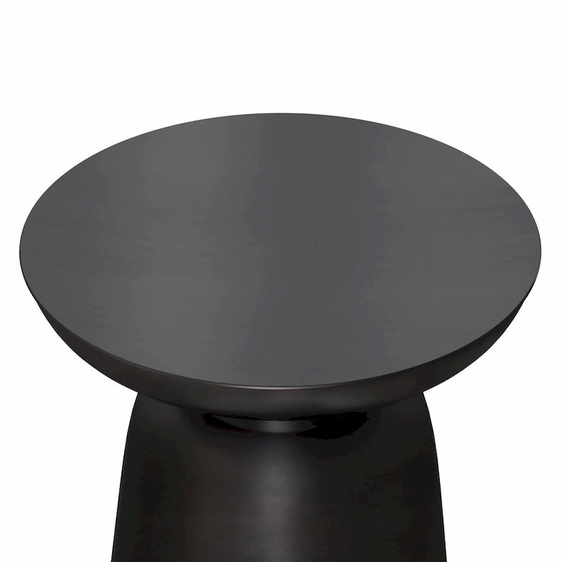 Table d'appoint WYNDENHALL Layne moderne industrielle en métal de 40 cm de large, entièrement assemblée