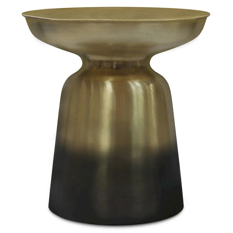 Table d'appoint WYNDENHALL Layne moderne industrielle en métal de 40 cm de large, entièrement assemblée