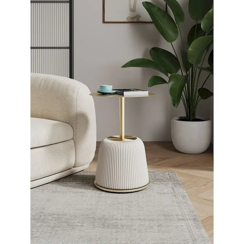 Table d'appoint rembourrée moderne Anderson 1.0 de Manhattan Comfort