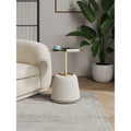 Table d'appoint rembourrée moderne Anderson 1.0 de Manhattan Comfort