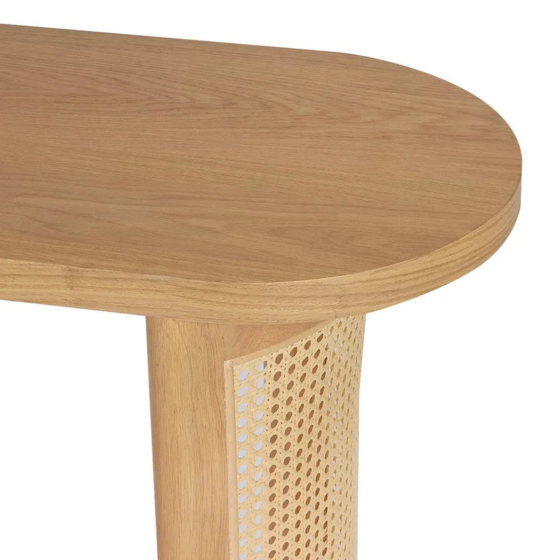 Console en rotin massif 60