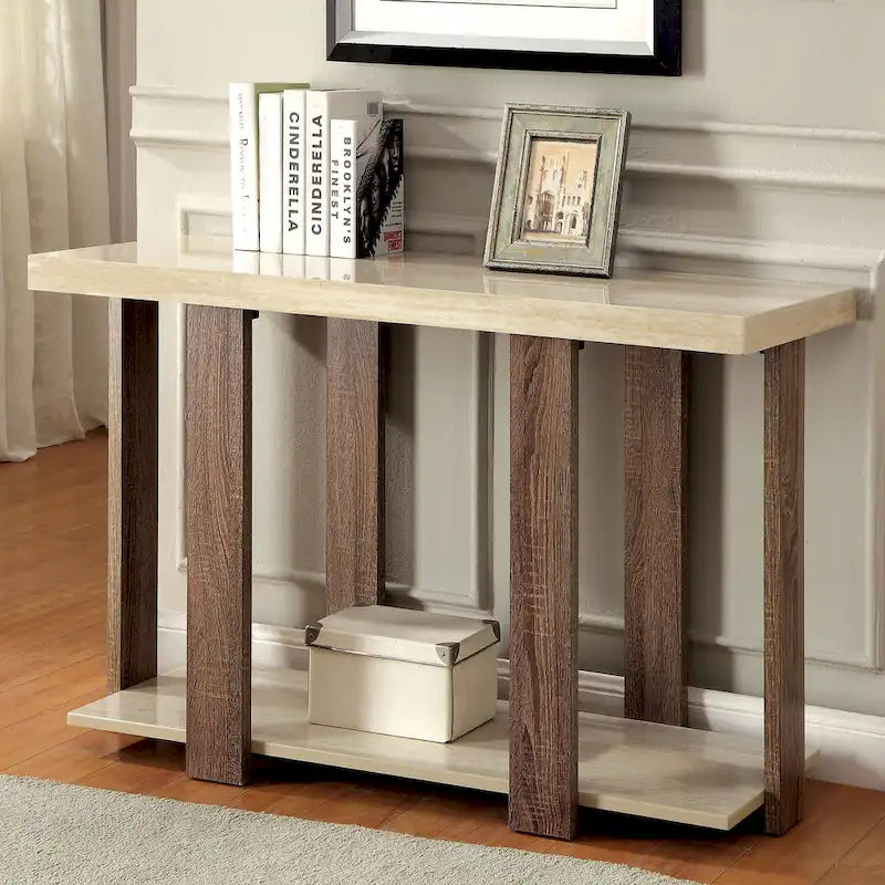 Tavolo da divano Pavy Modern da 48 pollici in legno con 1 ripiano di Furniture of America