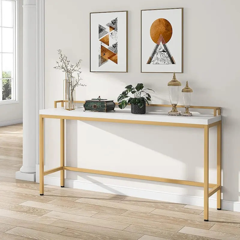 Consolle da divano, tavolino da ingresso lungo e stretto da 180 cm